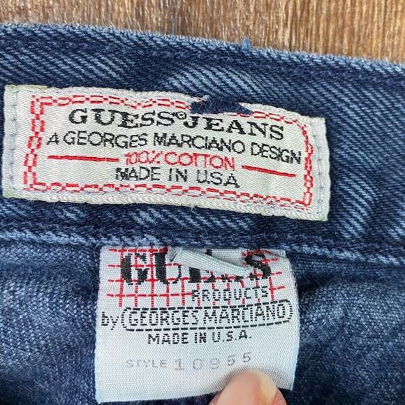 VTG Guess High Rise Mom Jean Shorts 29 Button Fly - Picture 6 of 7